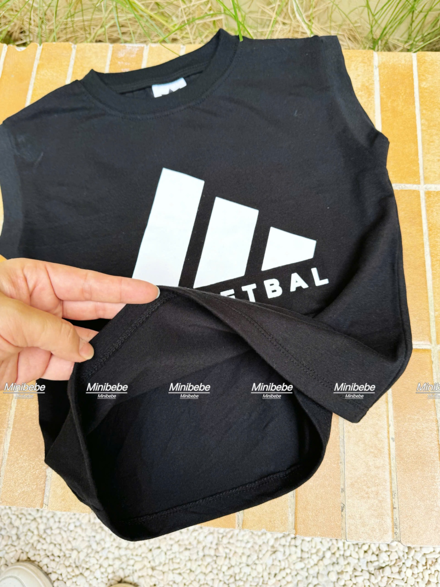 B821 - SET BỘ ĐEN PHỐI XANH BASKETBAL