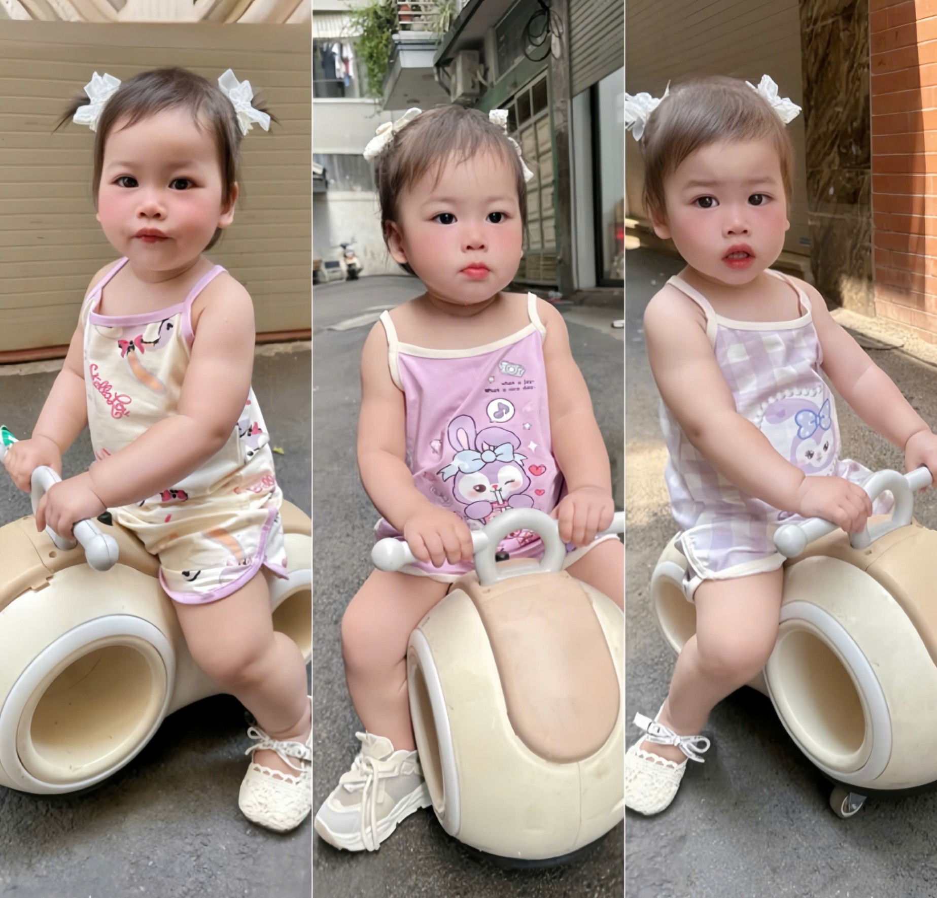 XẢ C44 - SET 3 BỘ 2 DÂY TÍM STELLALOU TONE TÍM