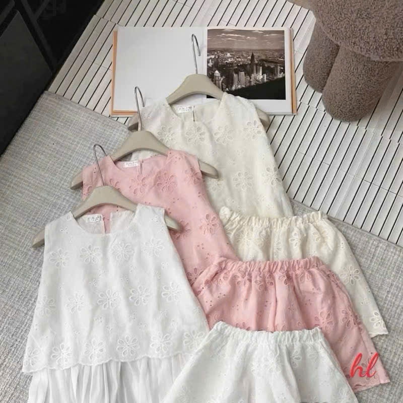 B592 - SET BỘ REN HOA SÁT NÁCH PHỐI TƠ MIX QUẦN ĐÙI