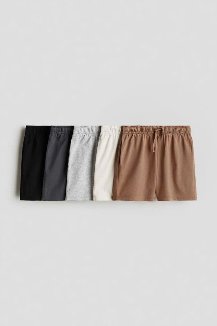 XẢ A777 - SET 5 QUẦN ZIP TONE NÂU XÁM BÉ TRAI