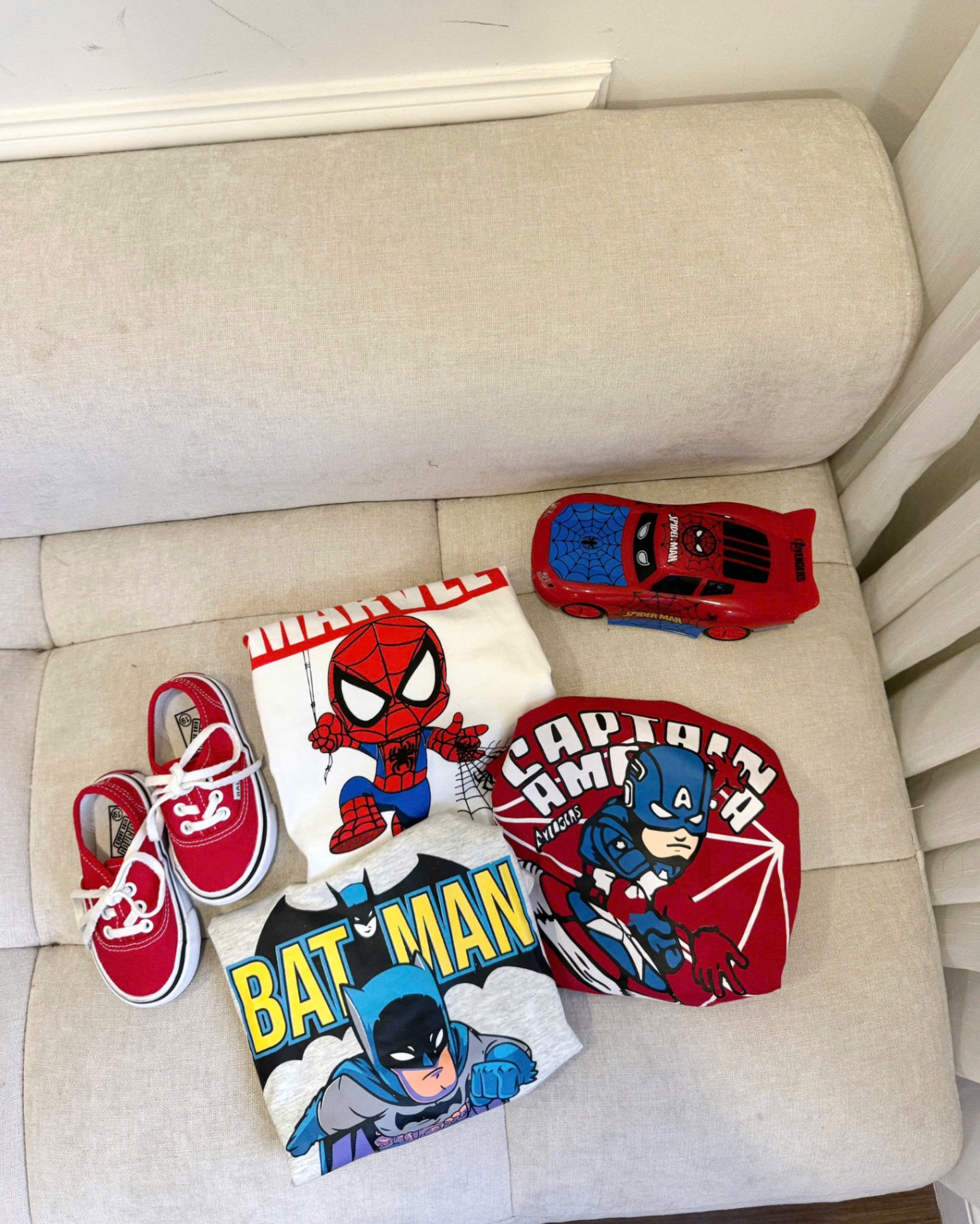 A749 - SET 3 ÁO CAPTAIN BATMAN MARVEL ĐỎ TRASWNGS XÁM