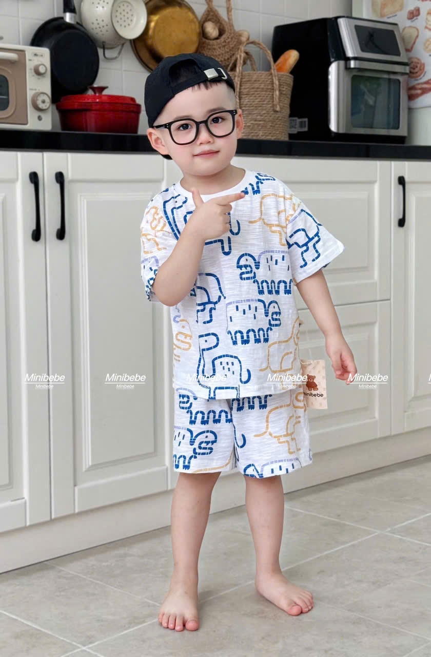 B955 - SET 2 BỘ KHỦNG LONG XƯỚC XANH GHI SÁNG