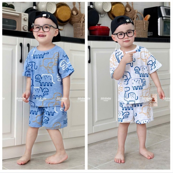 B955 - SET 2 BỘ KHỦNG LONG XƯỚC XANH GHI SÁNG