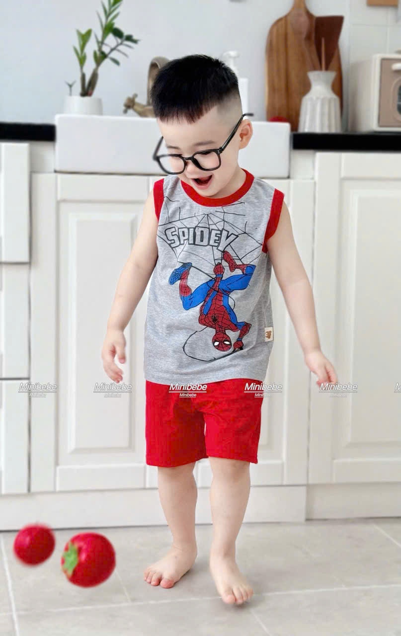 B512 - SET 2 BỘ BA LỖ NHỆN GHI ĐỎ ĐEN