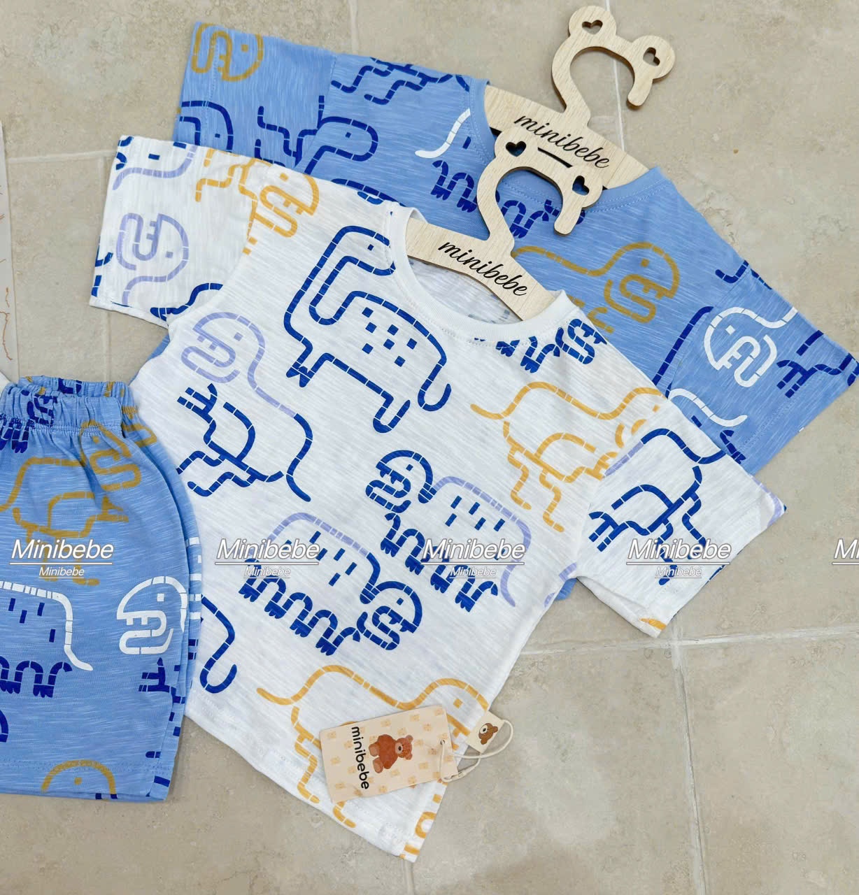 B955 - SET 2 BỘ KHỦNG LONG XƯỚC XANH GHI SÁNG