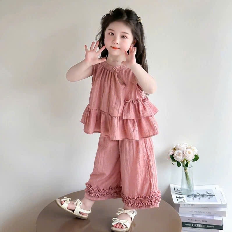 B803 - SET BỘ ĐŨI XƯỚC HỒNG SÁT NÁCH BÉ GÁI BÈO NHÙN