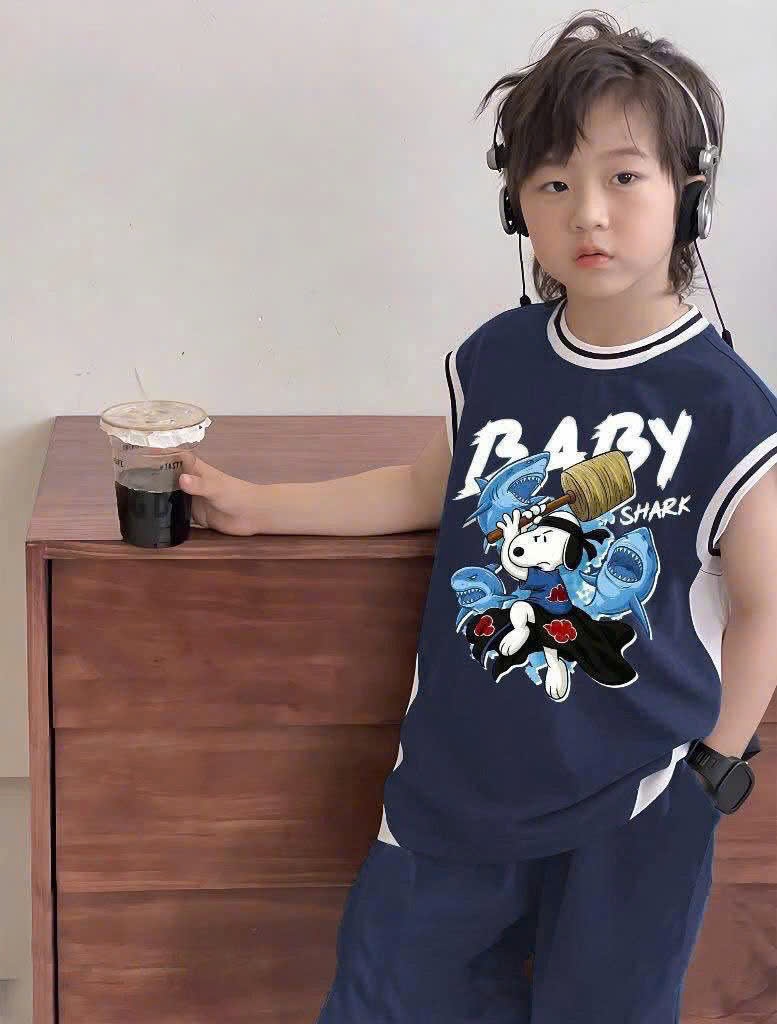 C152 - SET BỘ SÁT NÁCH THAN BABY SHARK BÉ TRAI