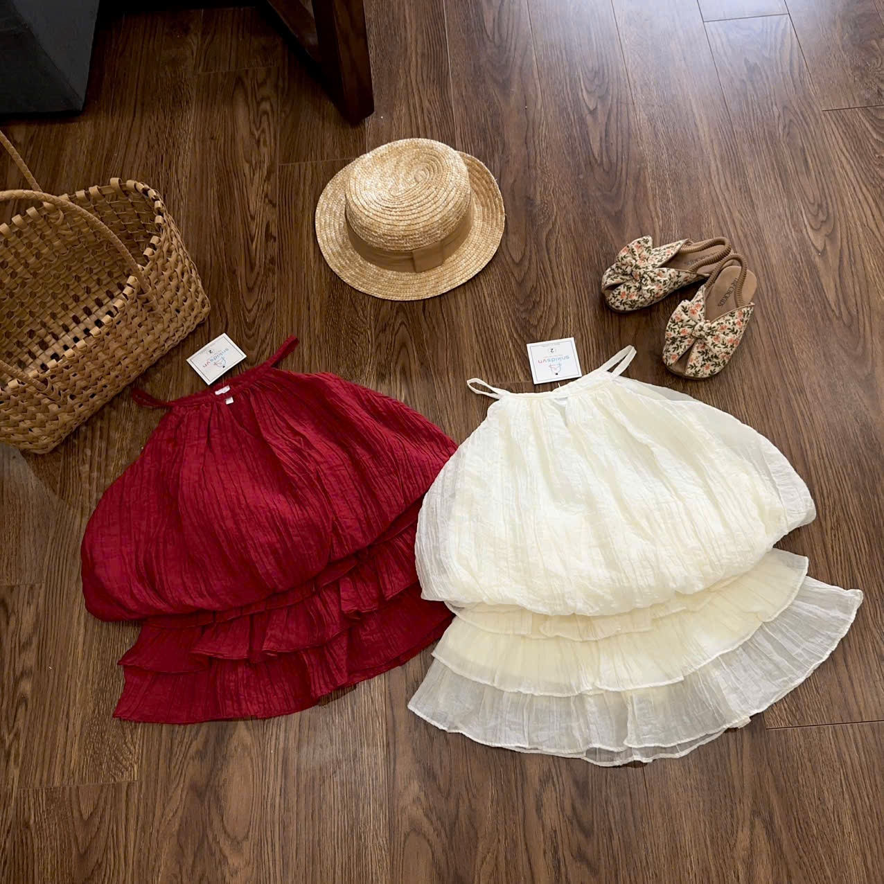 B568 - SET TƠ ĐŨI BÍ CV BÈO 2 MÀU
