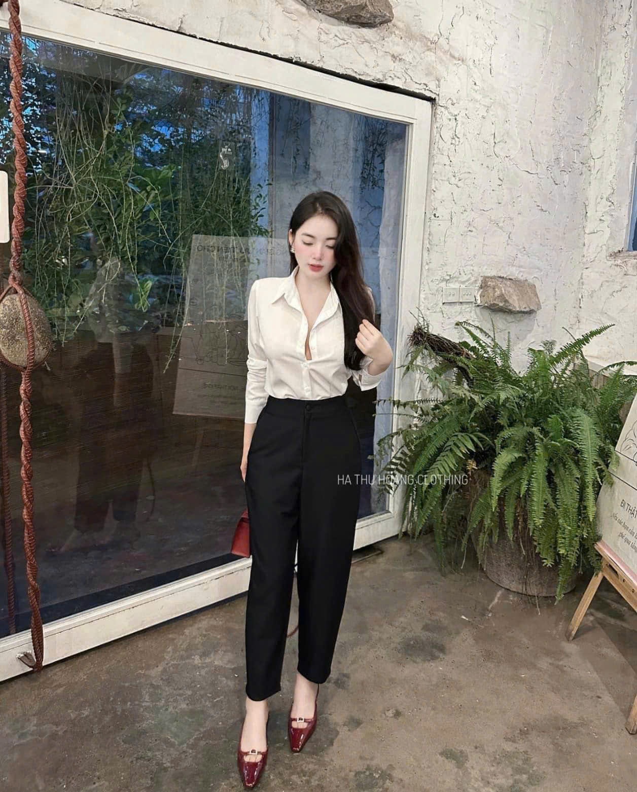 B589 - QUẦN BAGGI ĐEN UMI