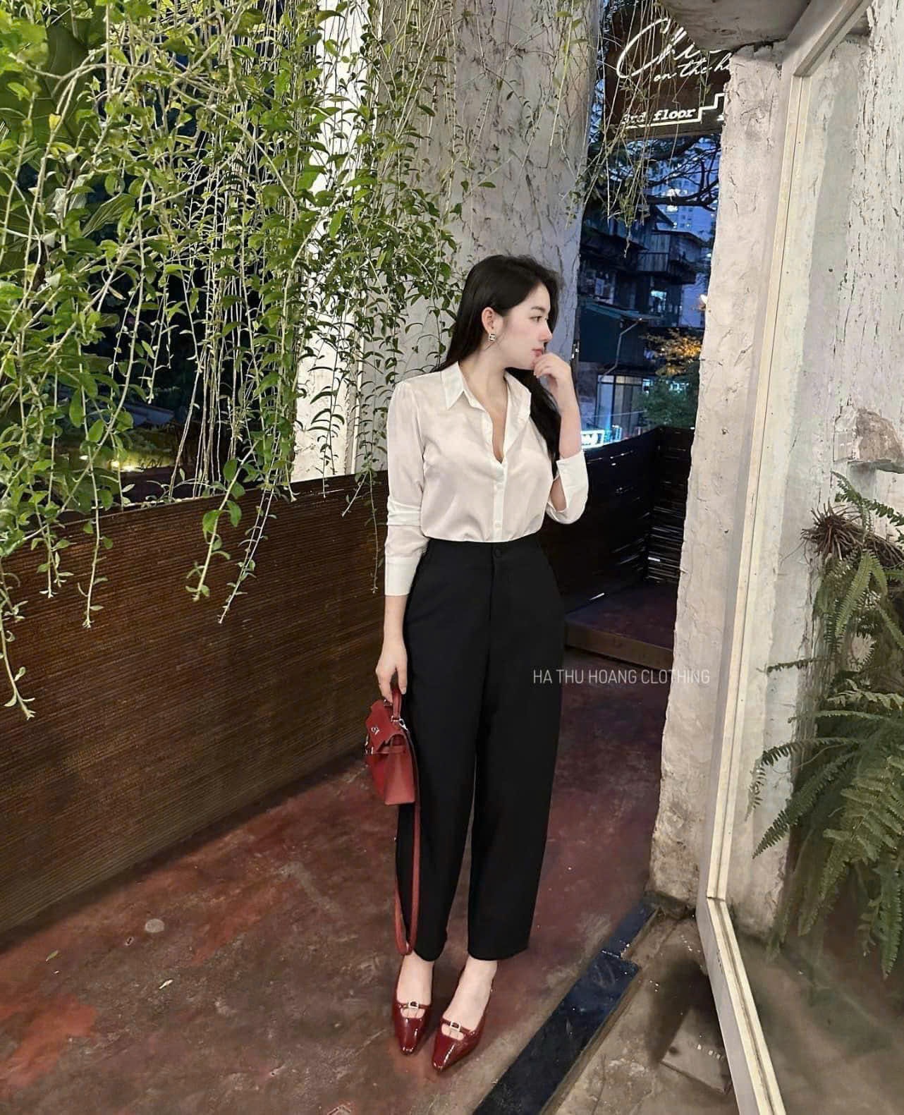 B589 - QUẦN BAGGI ĐEN UMI