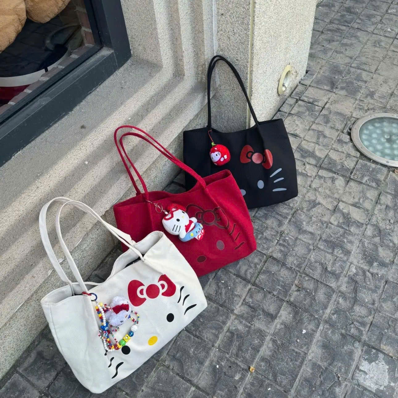 A658 - TÚI XÁCH HỌA TIẾT KITTY BIGSIZE