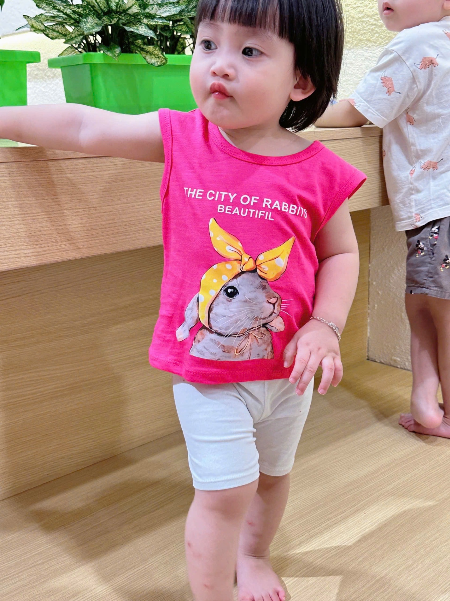 A184 - SET 4 ÁO XƯỚC THỎ CAM TRẮNG HỒNG TÍM