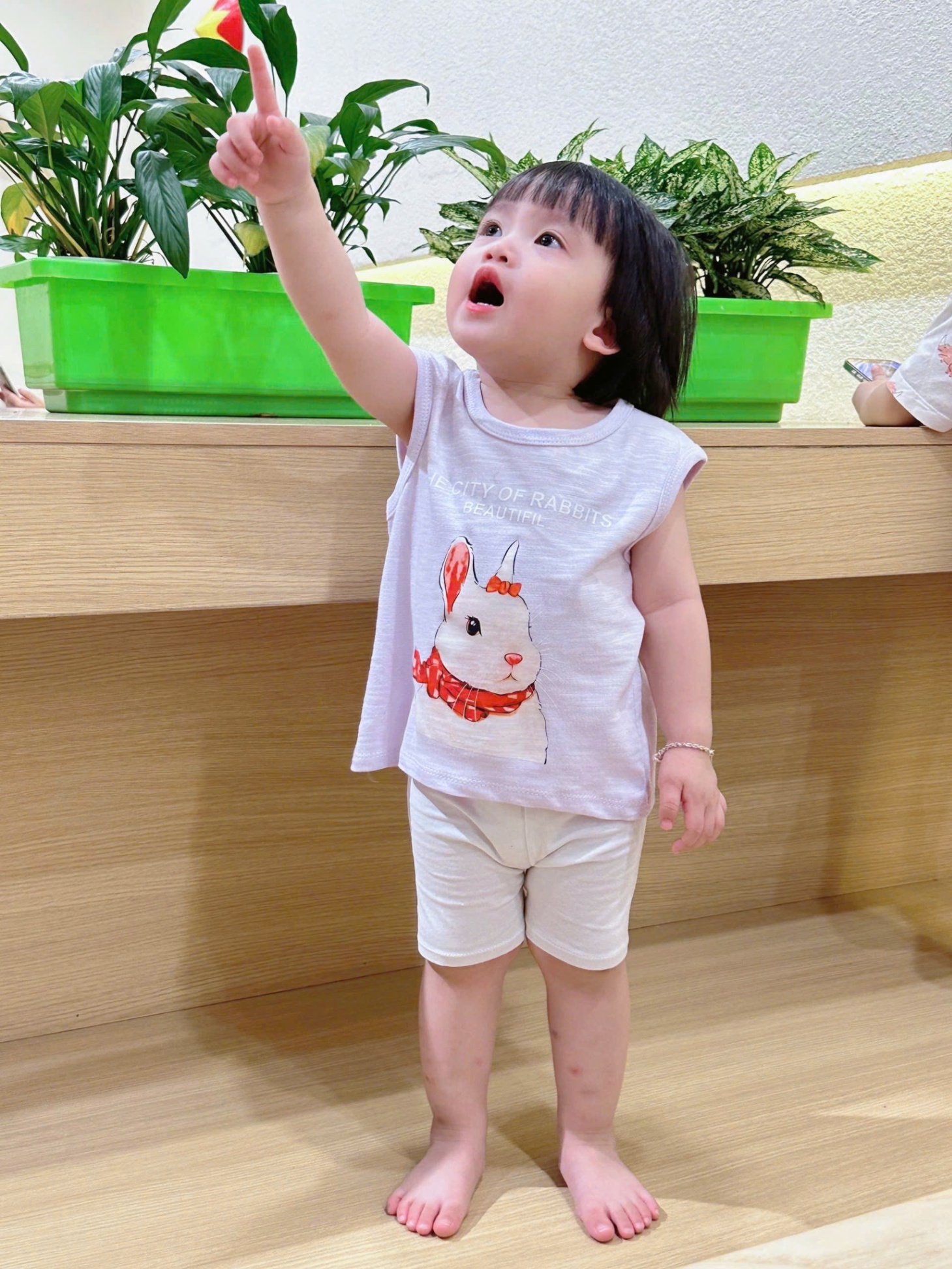 A184 - SET 4 ÁO XƯỚC THỎ CAM TRẮNG HỒNG TÍM