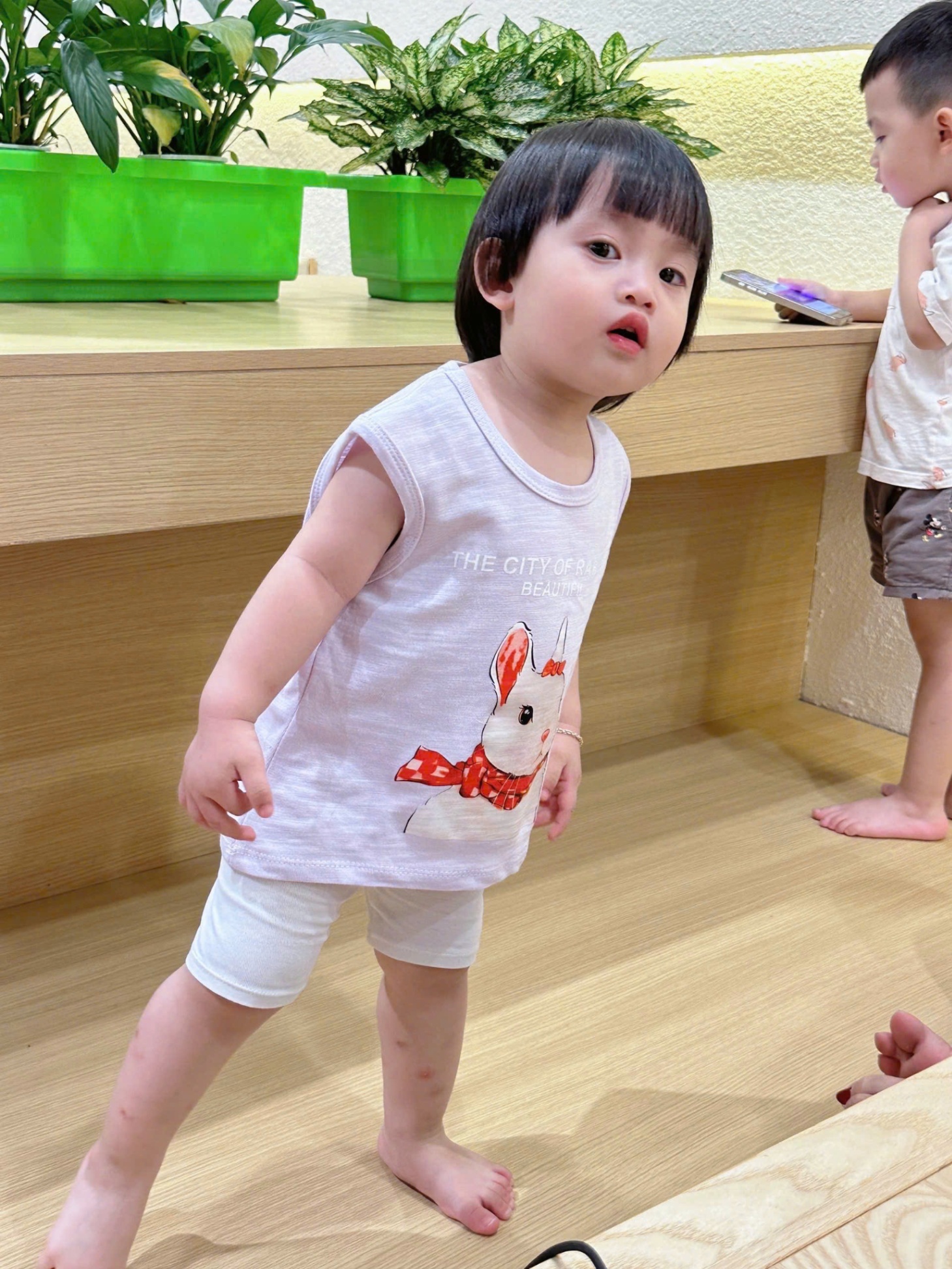 A184 - SET 4 ÁO XƯỚC THỎ CAM TRẮNG HỒNG TÍM
