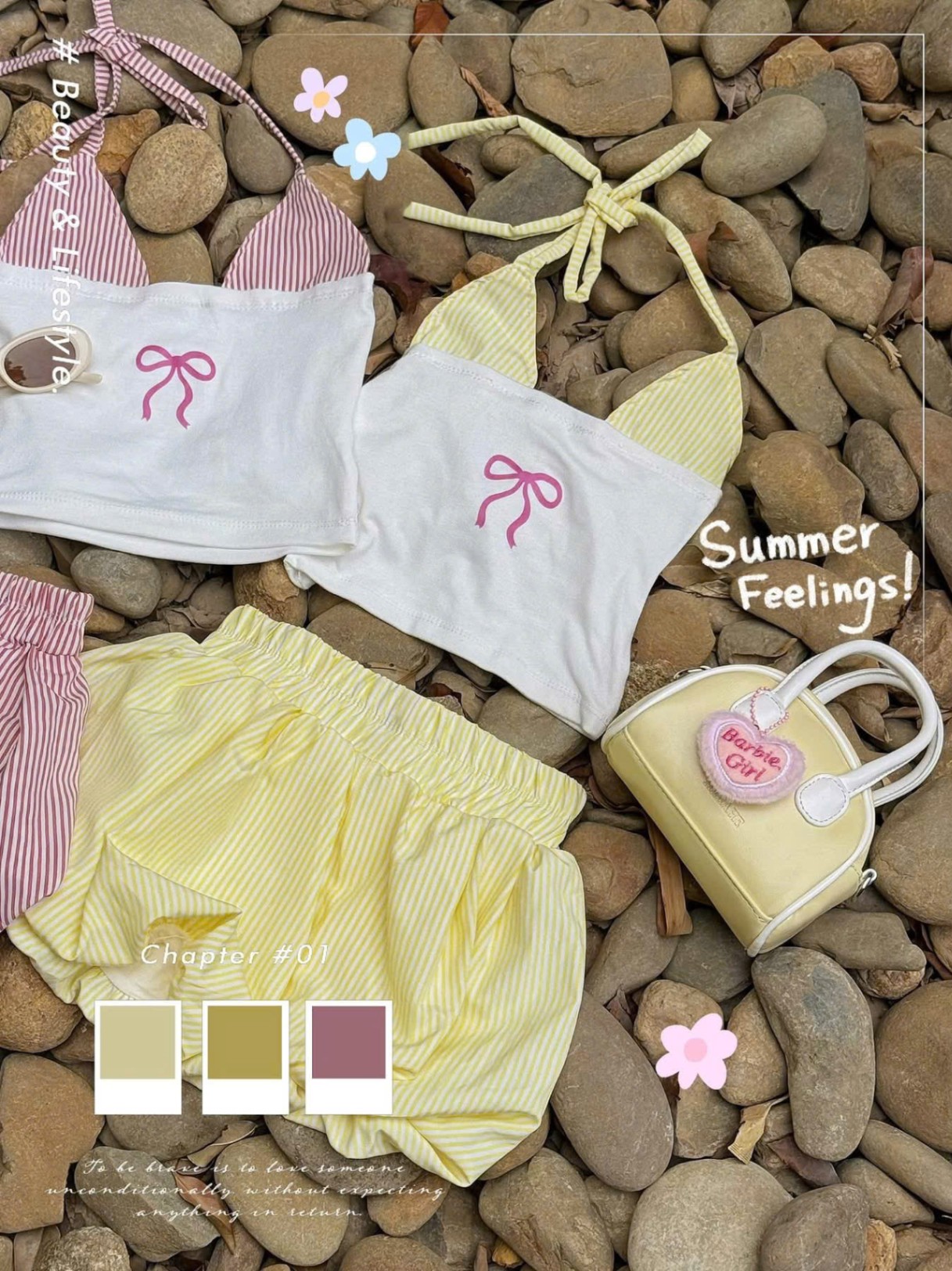 B937 - SET YẾM NƠ QUẦN BÍ KẺ SỌC