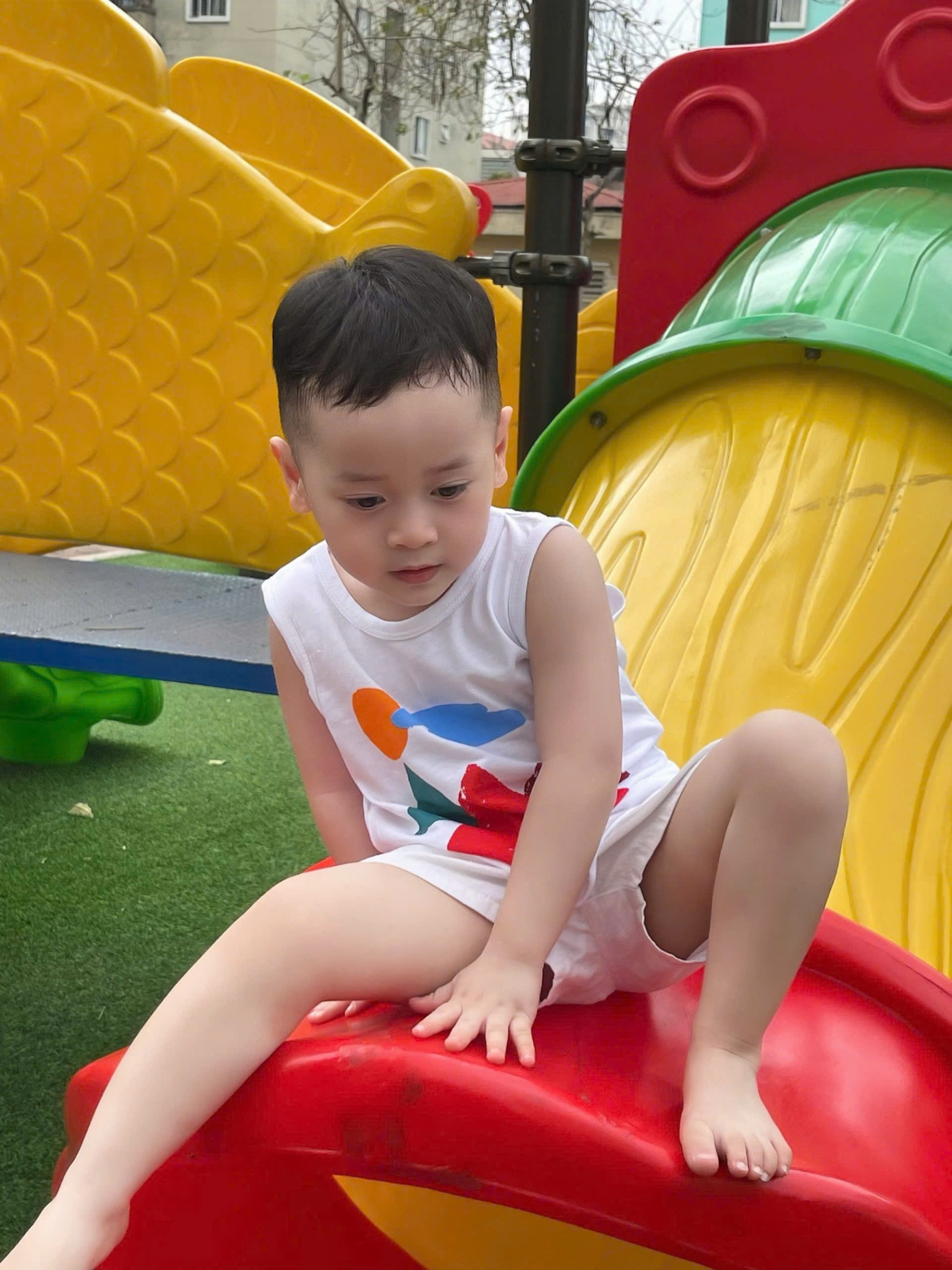 B288 - SET 4 ÁO BA LỖ XANH TRẮNG BE NÂU