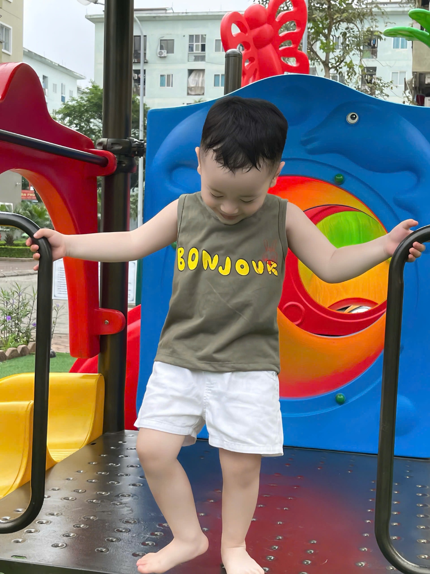 B288 - SET 4 ÁO BA LỖ XANH TRẮNG BE NÂU