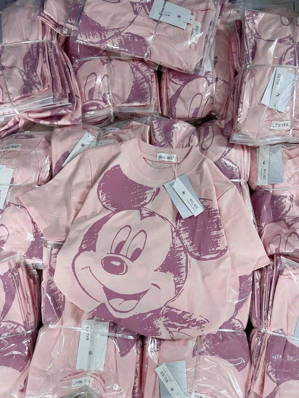 (GOM) C198 - ÁO PHÔNG CHUỘT MICKY HỒNG