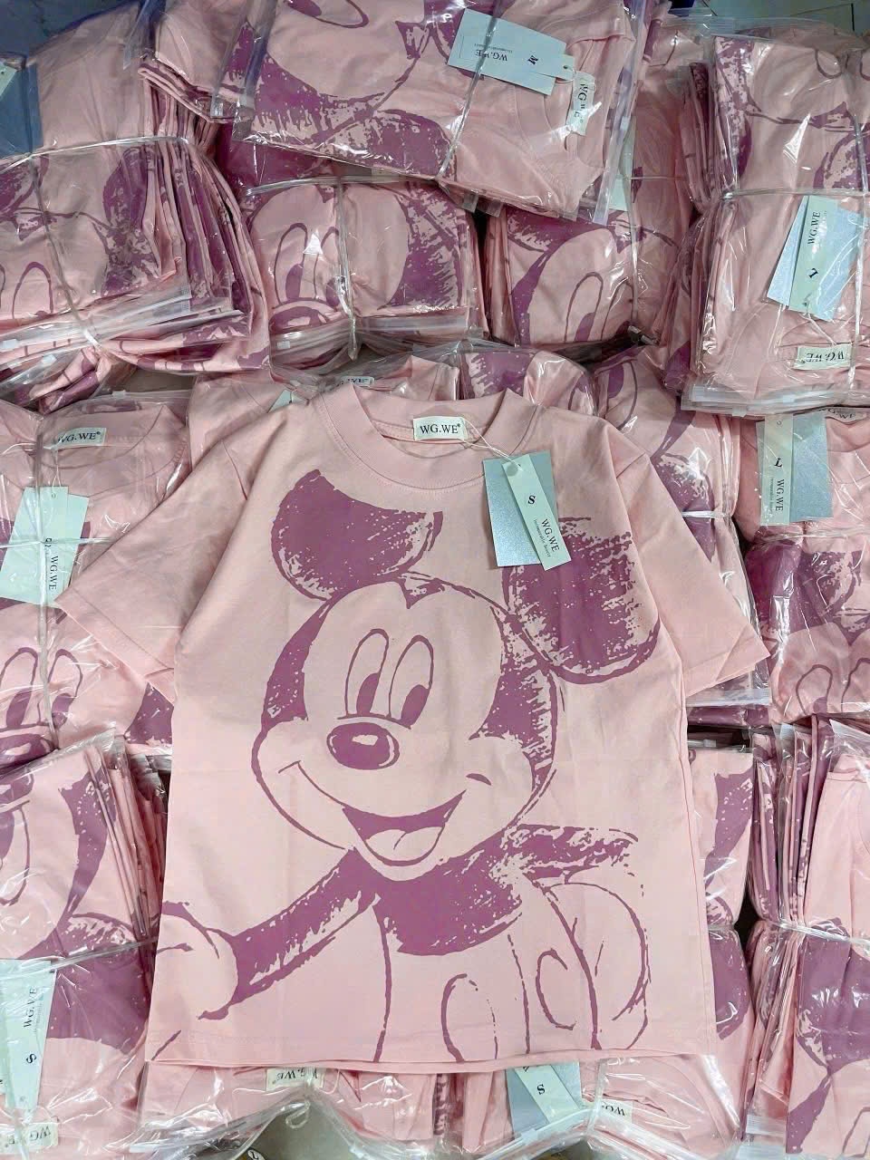 (GOM) C198 - ÁO PHÔNG CHUỘT MICKY HỒNG