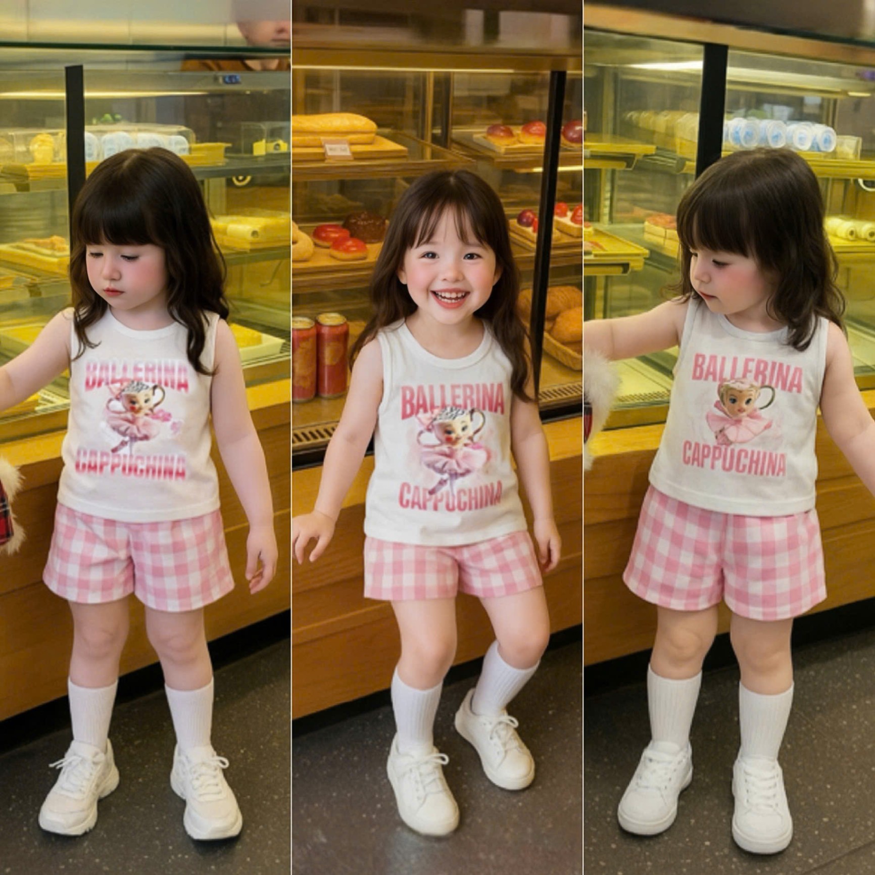 A148 - BỘ BALLERINA CAPPUCHINA TRẮNG HỒNG