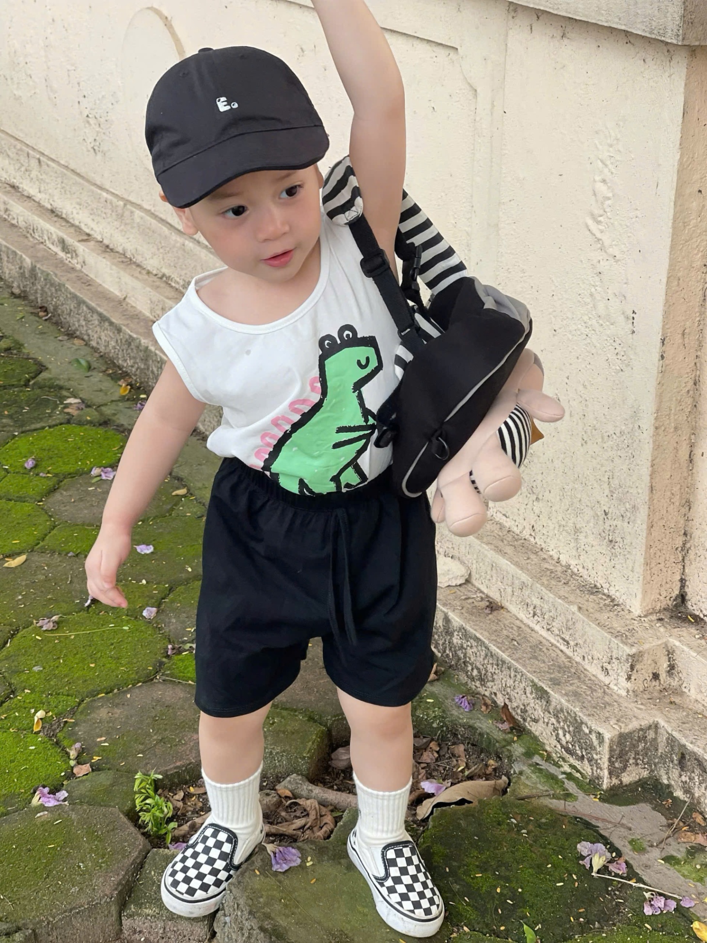 C301 - SET 3 BỘ KHỦNG LONG IN TRÀN TRẮNG XANH