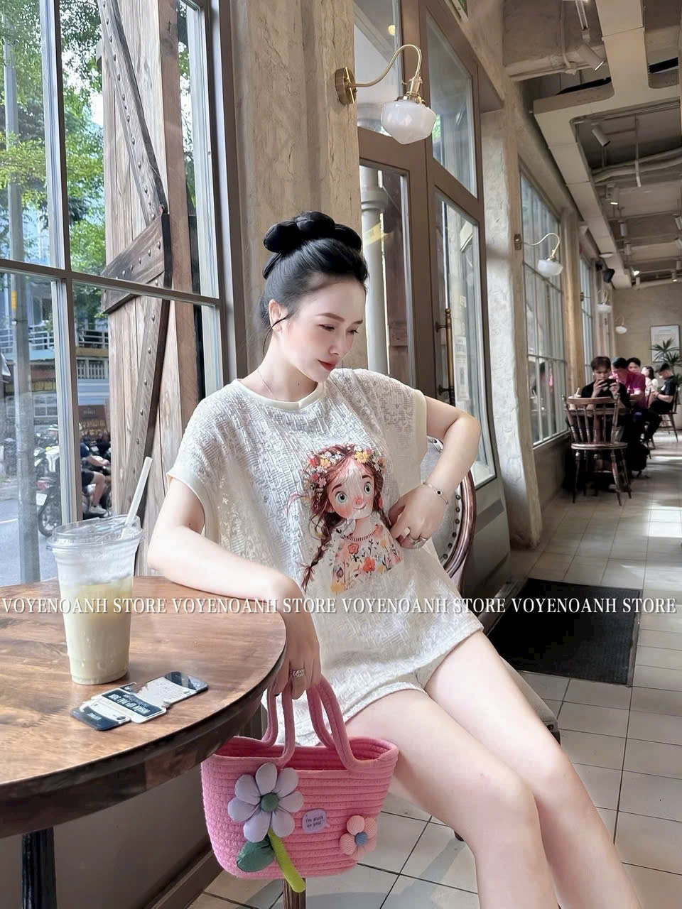 B886 -(GOM) SET REN MỀM HÌNH EM BÉ CÀI HOA
