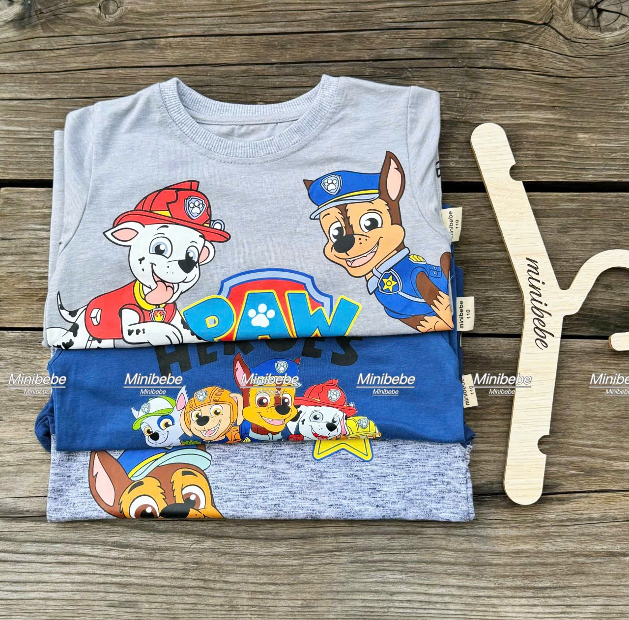 B528 - SET 3 ÁO CHÓ CỨU HỘ TONE XANH XÁM