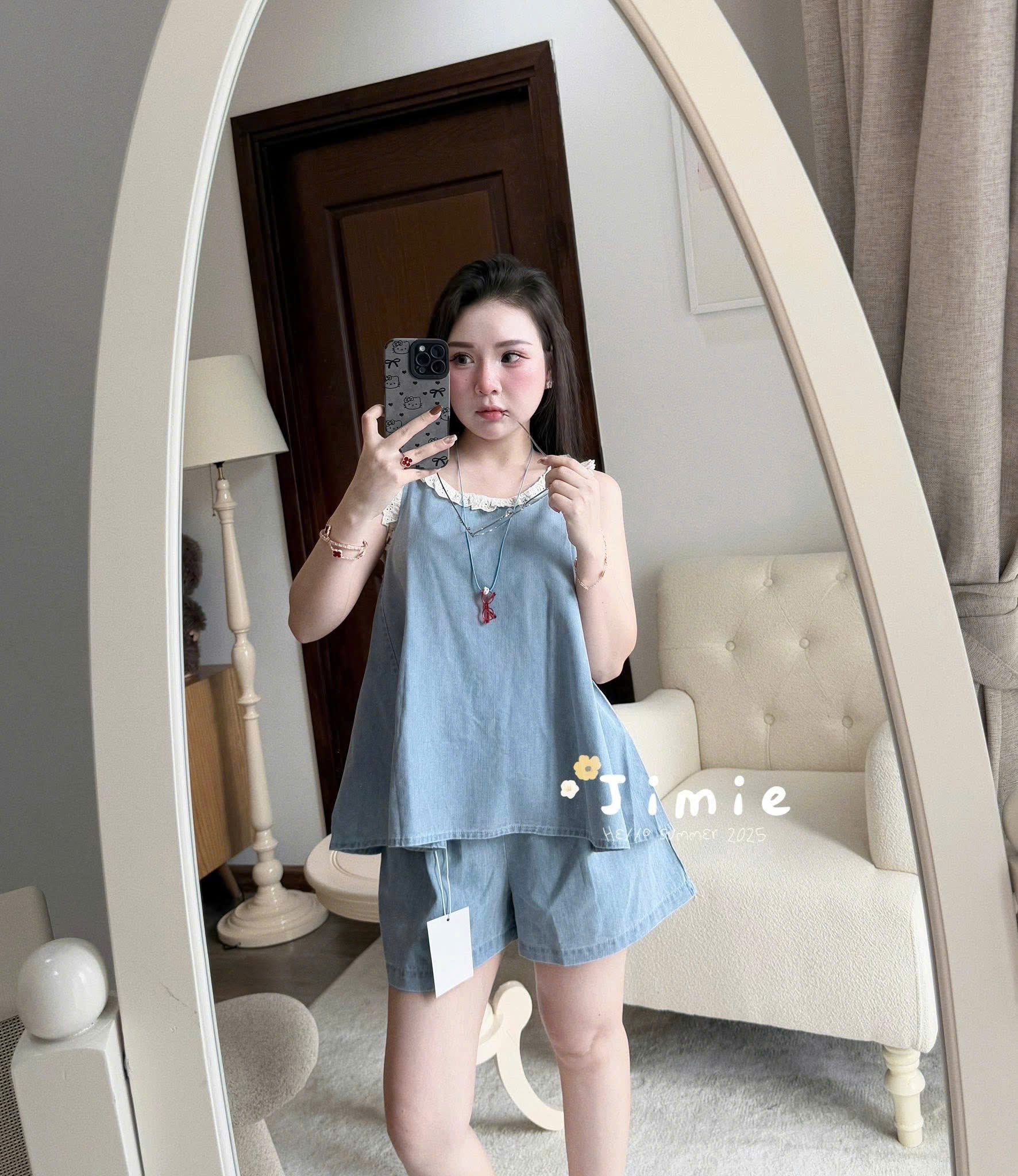 B491 - SET BỘ BÒ GIẤY 2 DÂY VIỀN REN