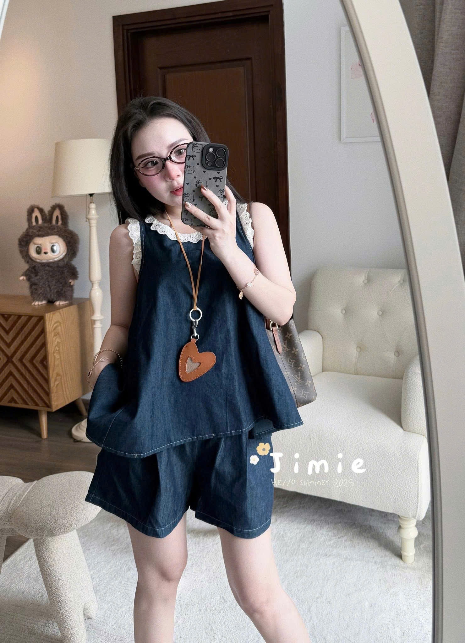 B491 - SET BỘ BÒ GIẤY 2 DÂY VIỀN REN