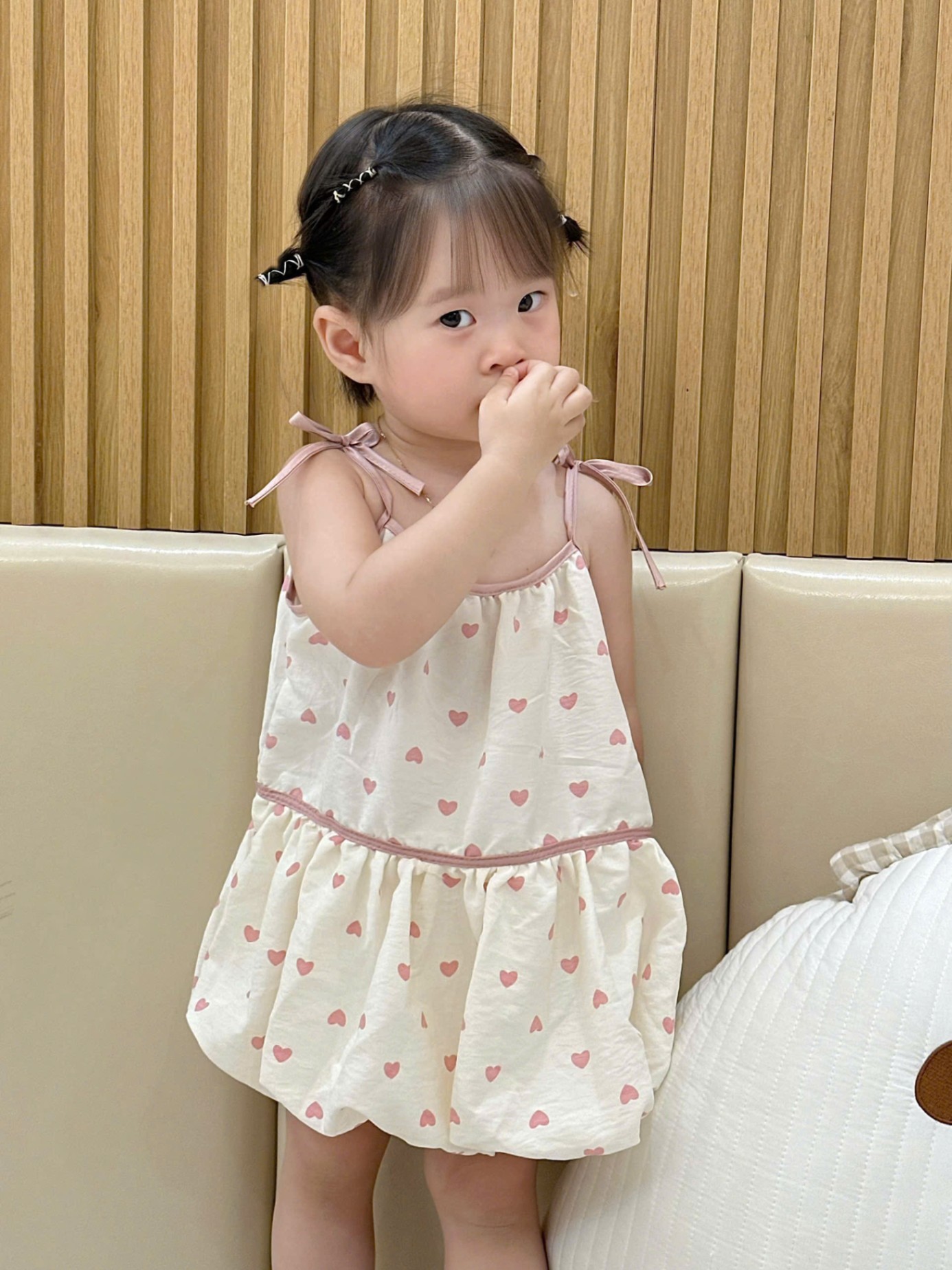C349 - SET 2 VÁY BÍ BỒNG TRÁI TIM NƠ HỒNG TRẮNG