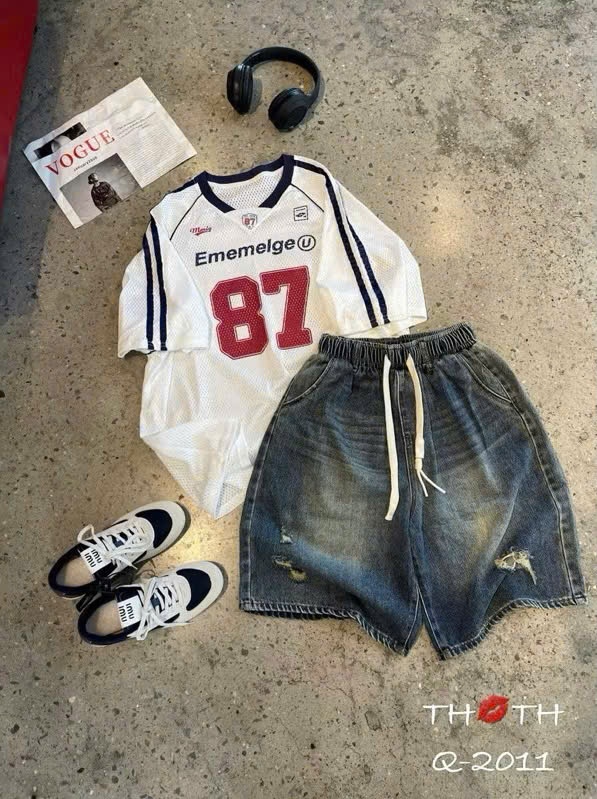 A534 -(GOM) SET ÁO THÔNG HƠI 87 MIX QUẦN JEAN