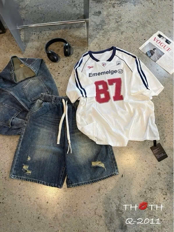 A534 -(GOM) SET ÁO THÔNG HƠI 87 MIX QUẦN JEAN