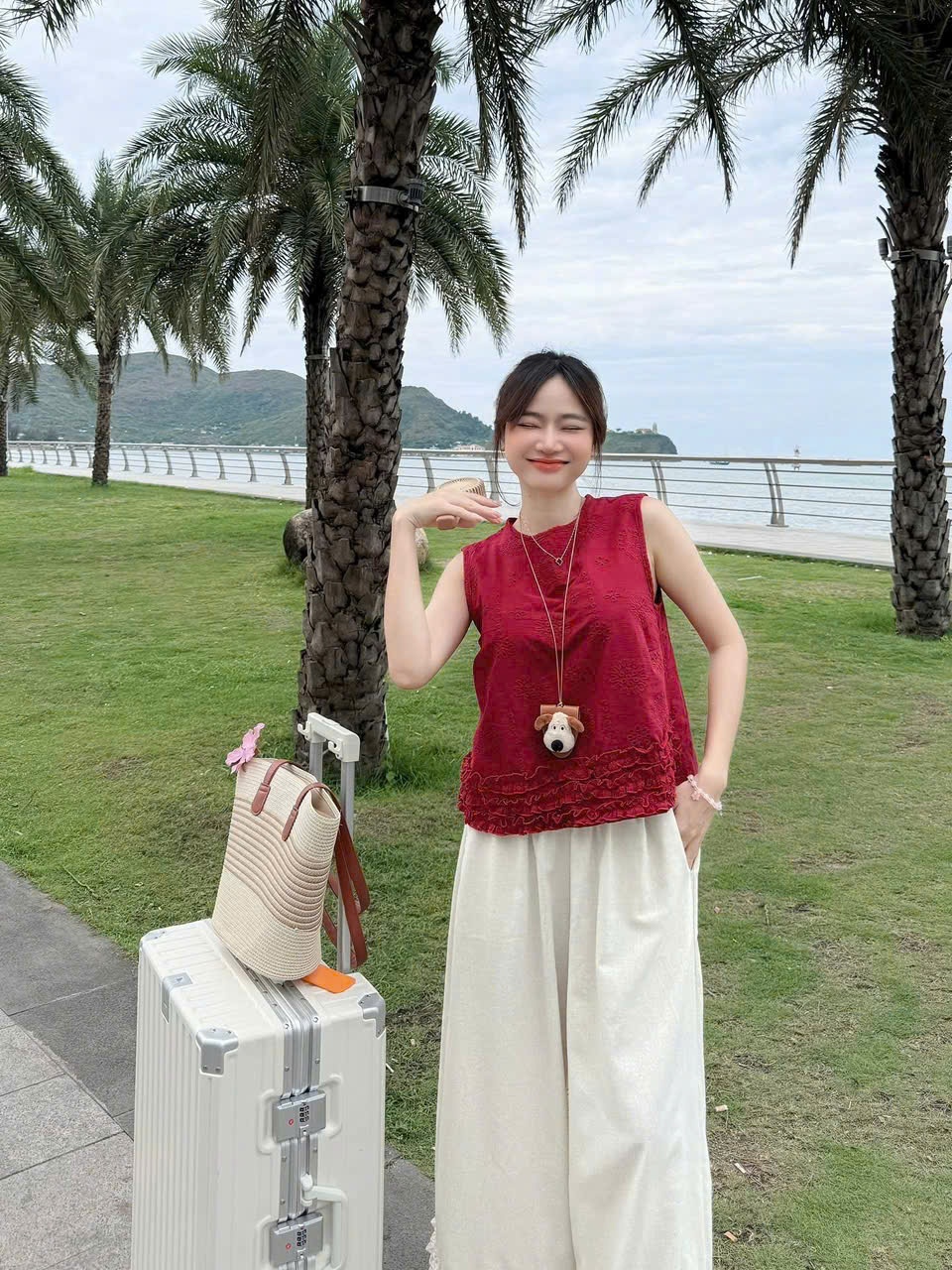 C72 - (GOM) SET ÁO ĐỎ ĐŨI QUẦN BE BÈO GẤU