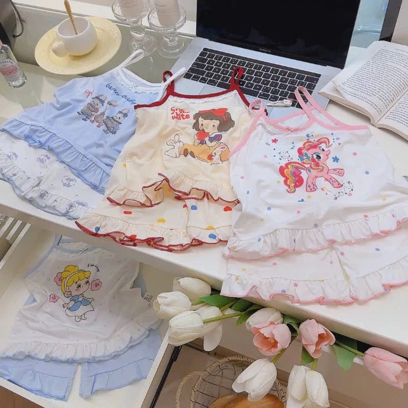 C274 - SET 3 BỘ BẠCH TUYẾT ĐỎ PONY HỒNG THỎ XANH