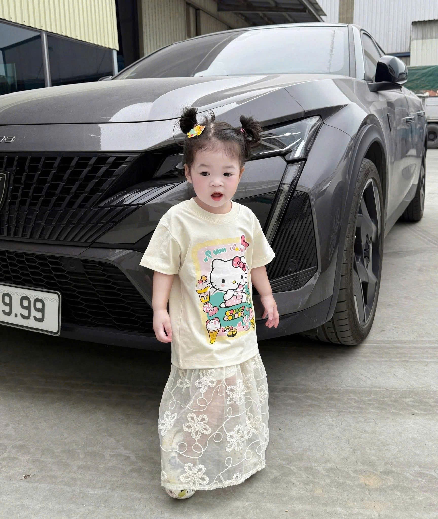 B611 - ÁO PHÔNG MÈO KITTY BE ĐÔI MẸ CON