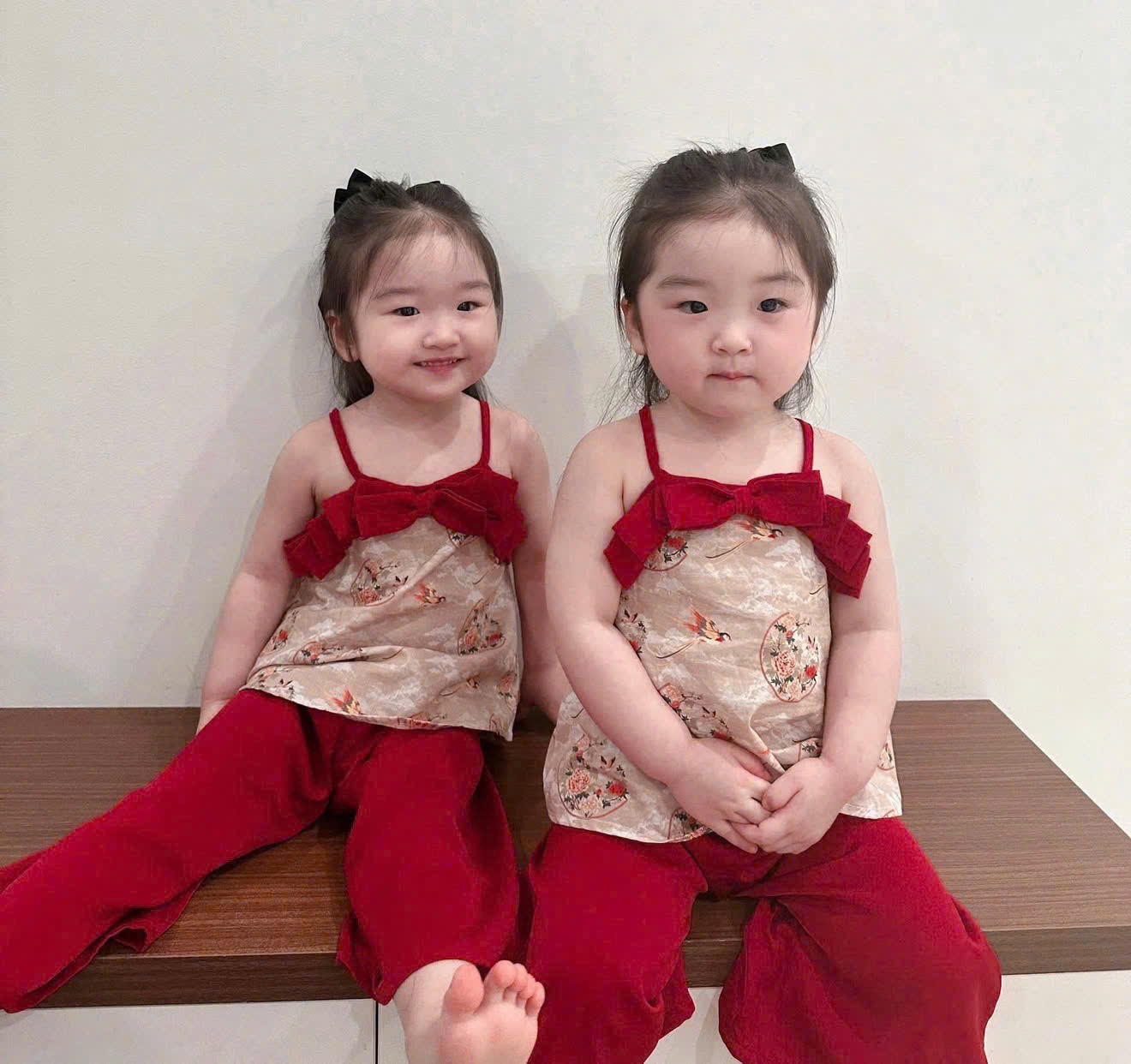 C303 - SET LỤA 2 DÂY NƠ NGỰC QUẦN ĐỎ