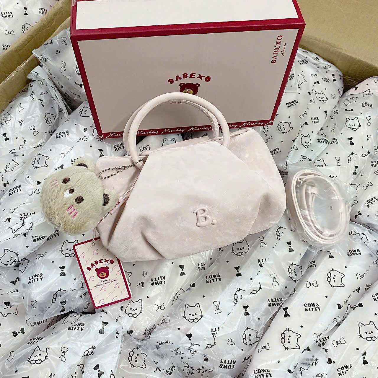 B549 - TÚI XÁCH BABEXO MÀU PASTEL