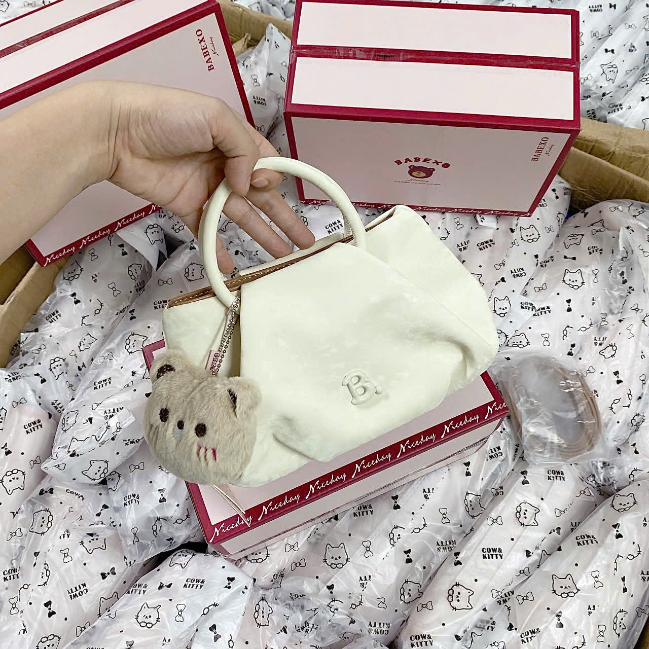 B549 - TÚI XÁCH BABEXO MÀU PASTEL