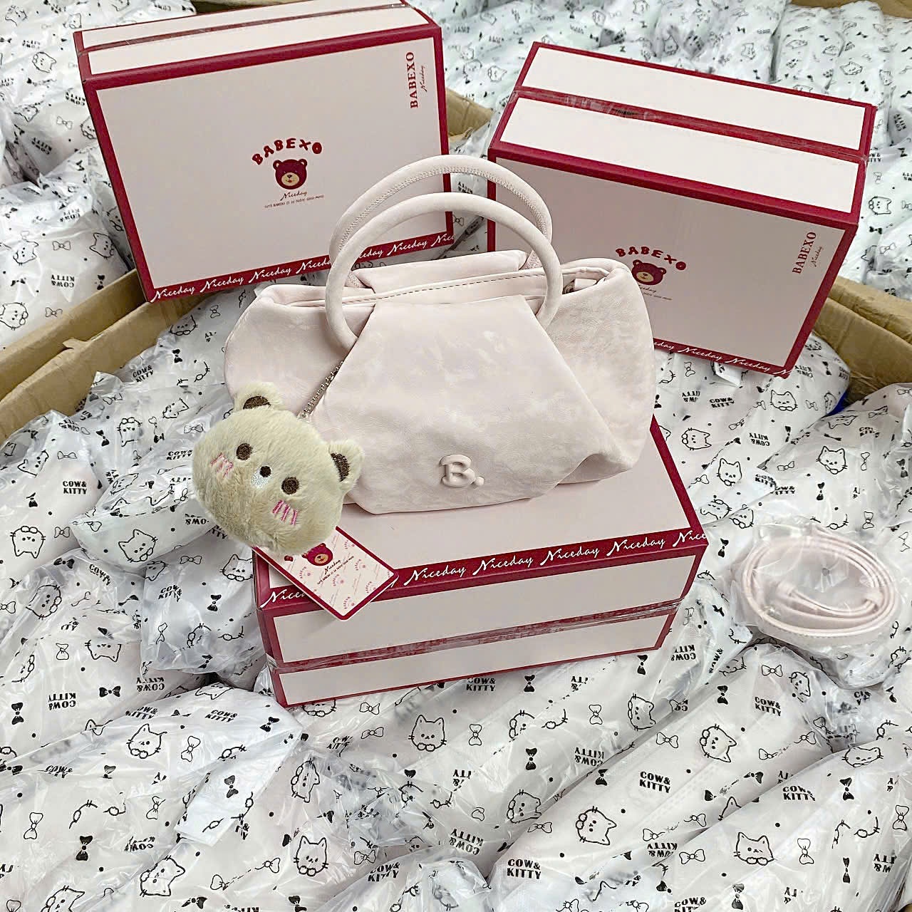 B549 - TÚI XÁCH BABEXO MÀU PASTEL