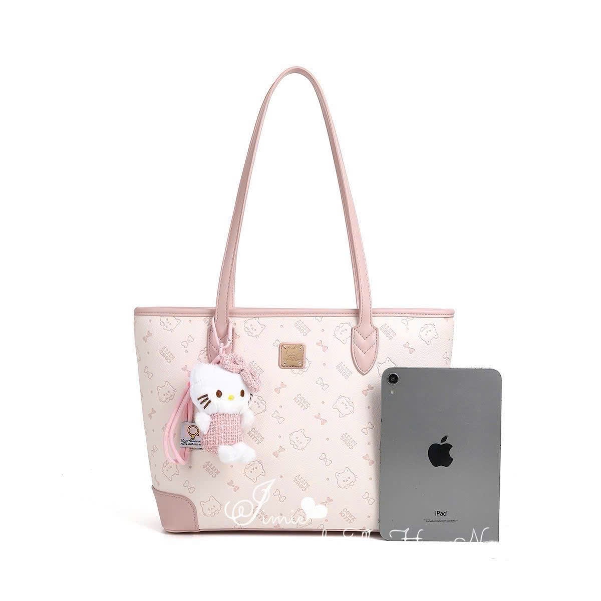 C78 - TÚI XÁCH KITTY PASTEL XANH HỒNG