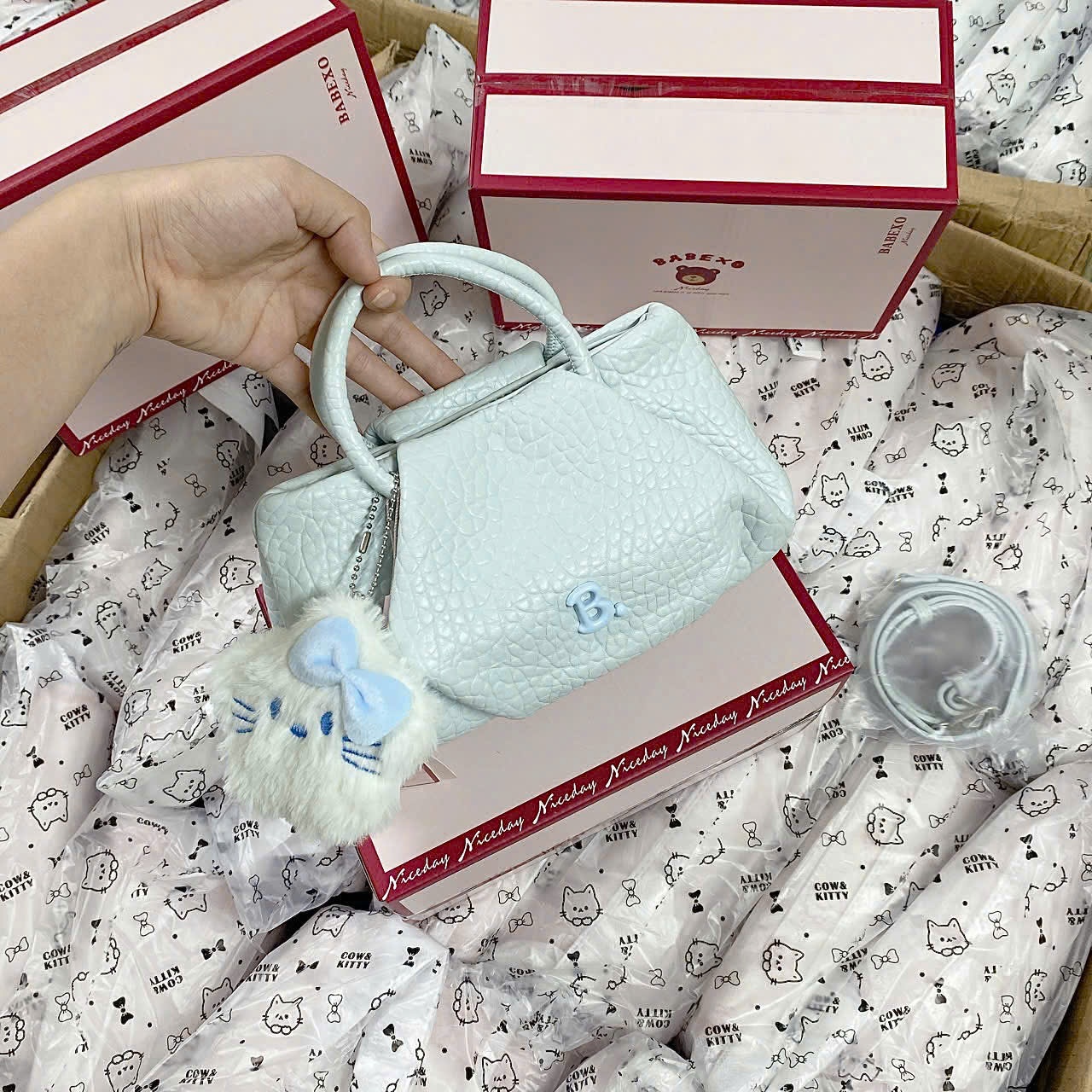 B549 - TÚI XÁCH BABEXO MÀU PASTEL