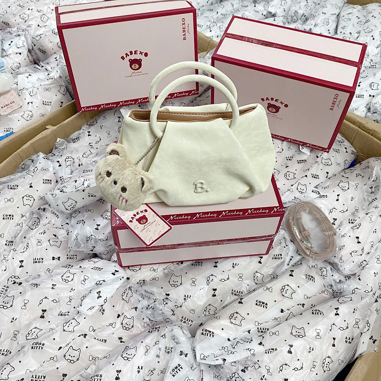 B549 - TÚI XÁCH BABEXO MÀU PASTEL