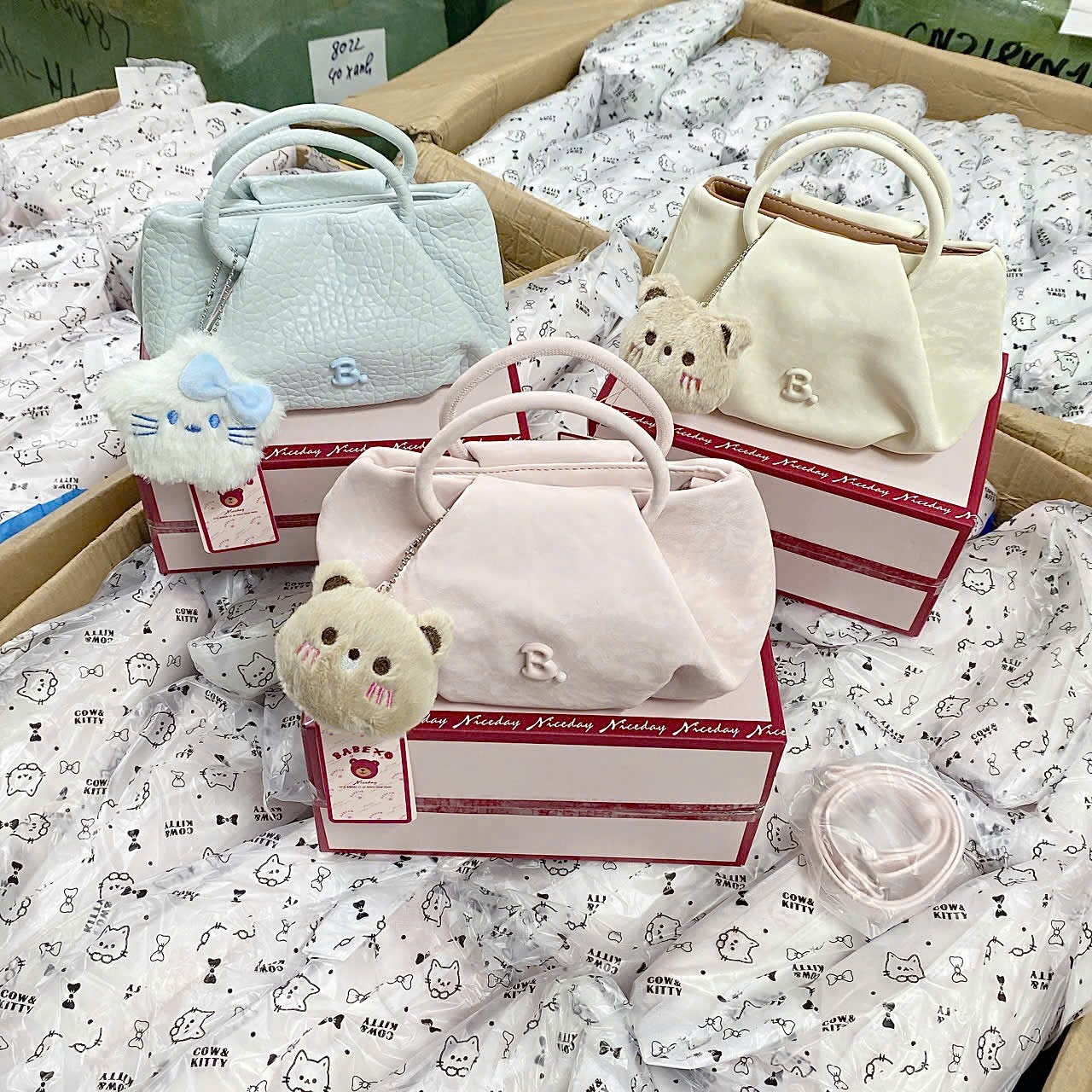 B549 - TÚI XÁCH BABEXO MÀU PASTEL