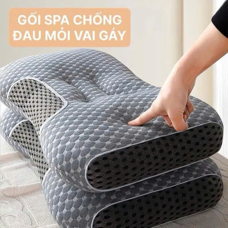C169 -(GOM ) ĐÔI GỐI THÔNG HƠI MÀU XÁM
