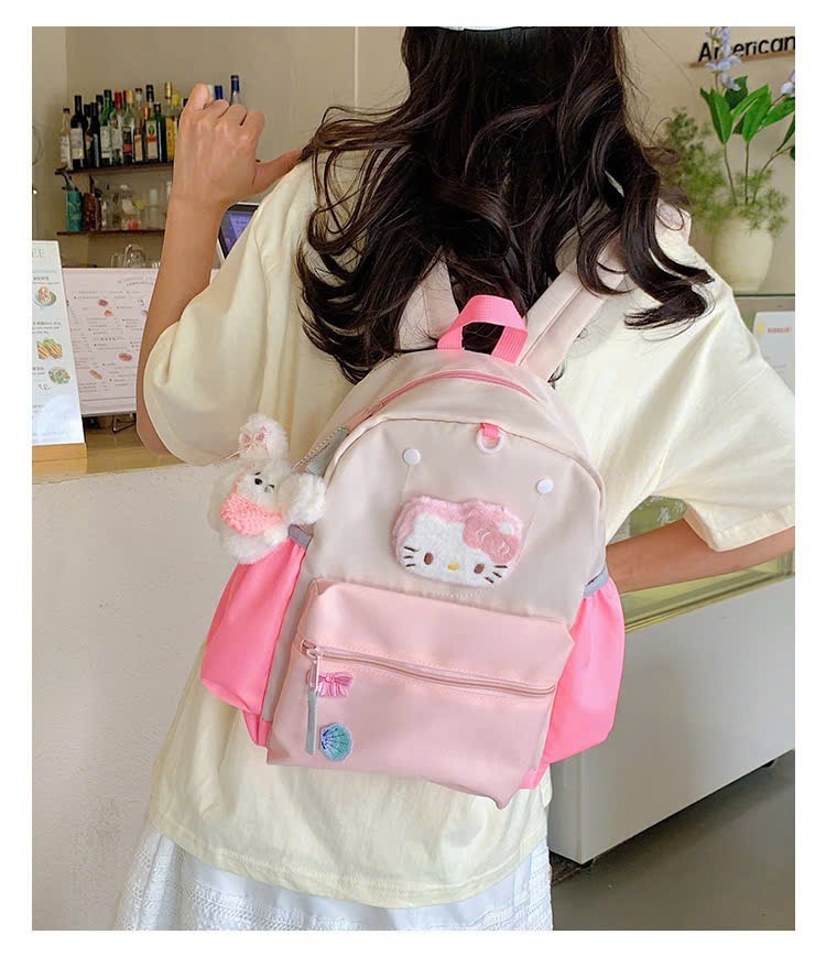 A711 - BA LÔ VẢI KITTY CHO BÉ