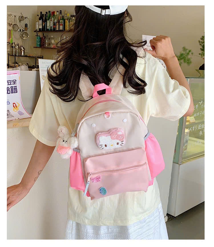 A711 - BA LÔ VẢI KITTY CHO BÉ