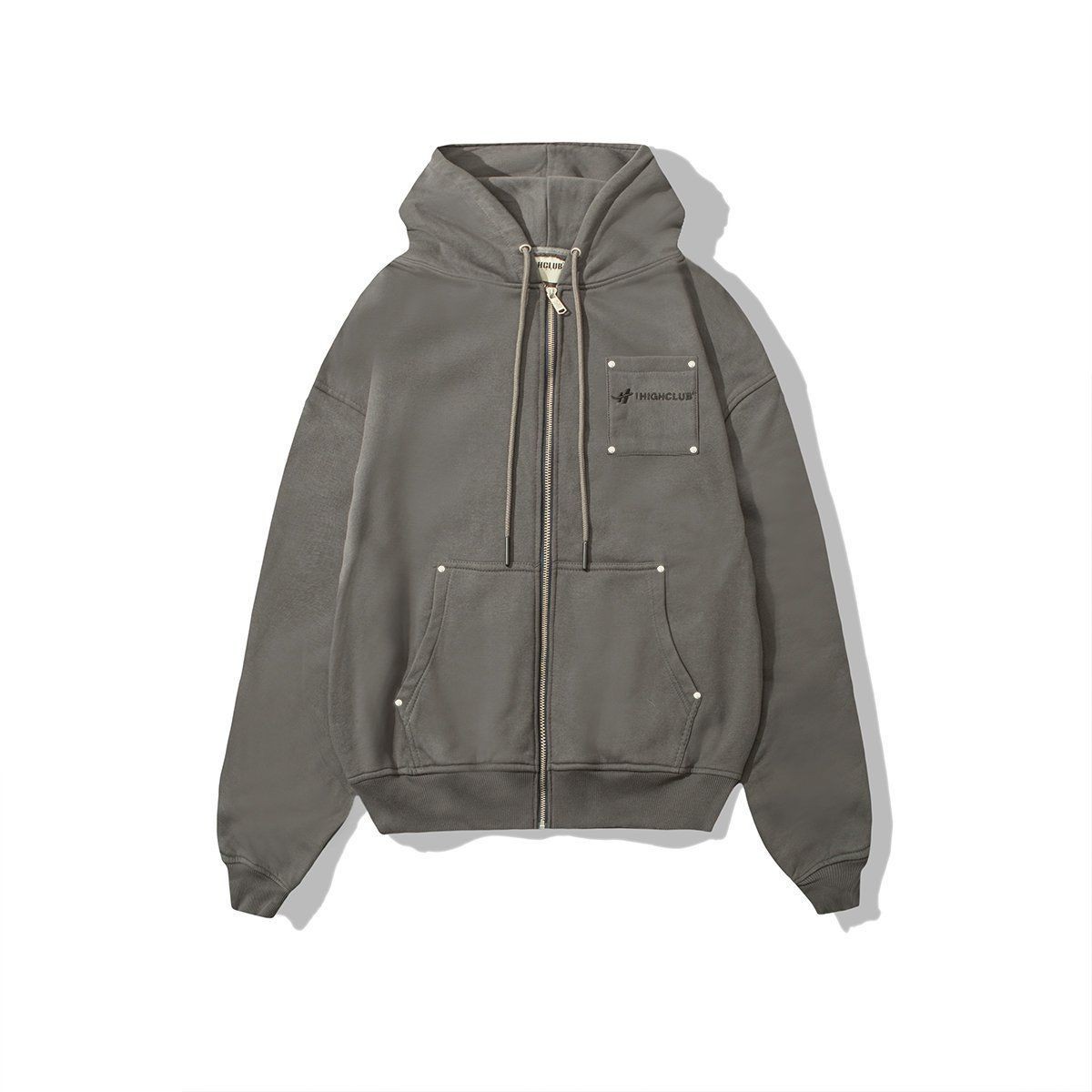 BASIC HOODIE BOXY ZIP