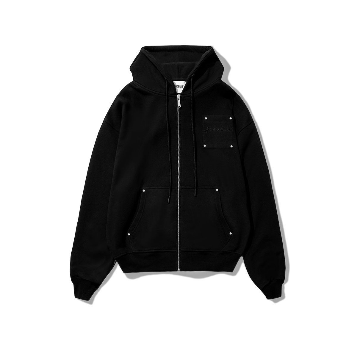 BASIC HOODIE BOXY ZIP