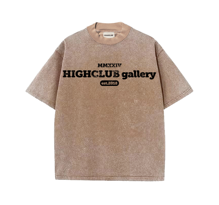 GALLERY WASH TEE - MOCHA BROWN