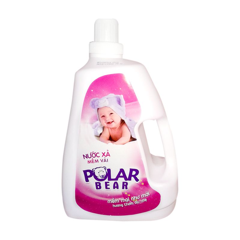 Nước xả mềm vải Polar bear 2.9Kg ( 4 Can/thùng)